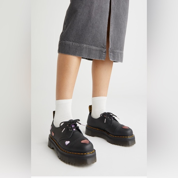 Dr. Martens Shoes - Dr. Martens 1461 Quad Heart Platform Derby